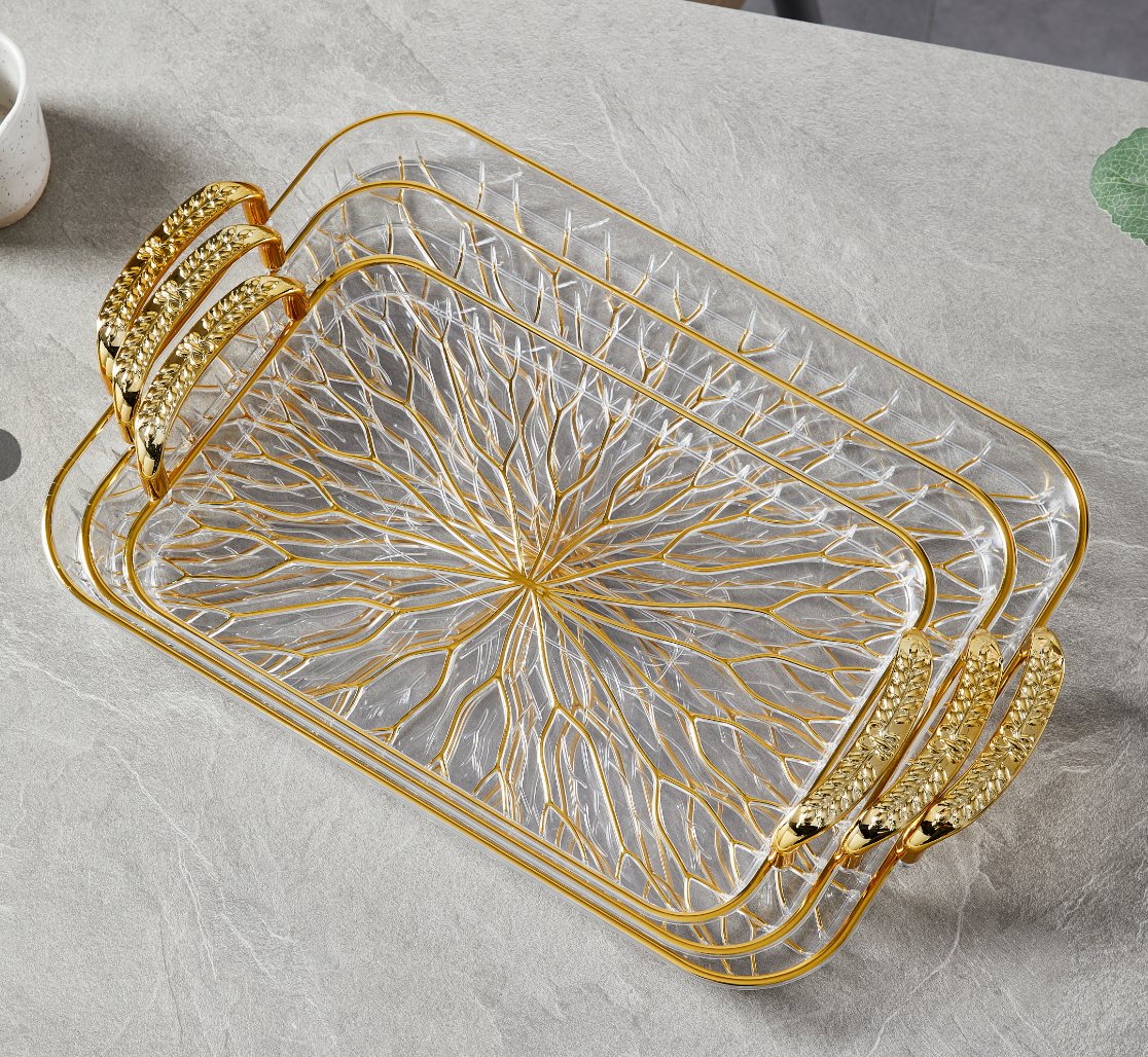 Exiuistti Fruit Plate Set- Roundshape  Colourless