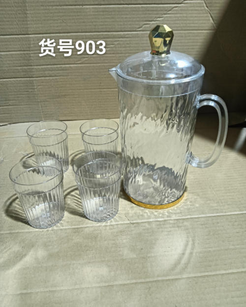 WATER JUG  WITH CUPS - 5 PCS  - @2.2L  PET