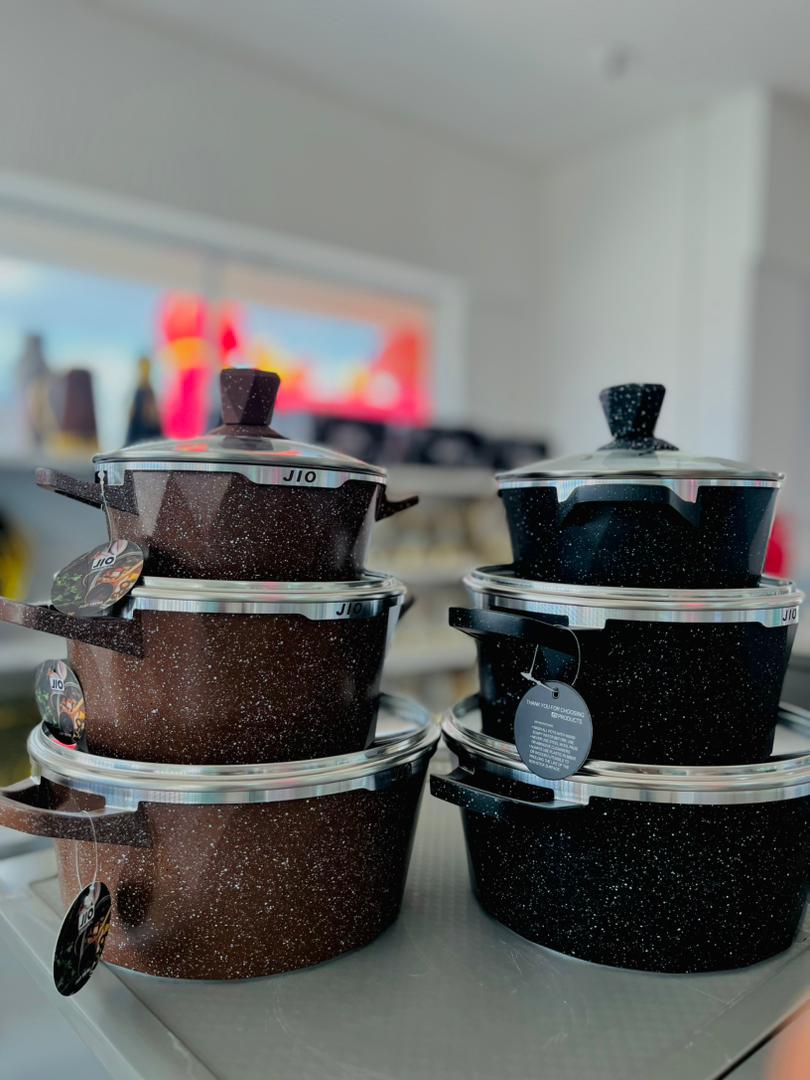 Granite  Coating Cookware 6PCS - J10 - J3028