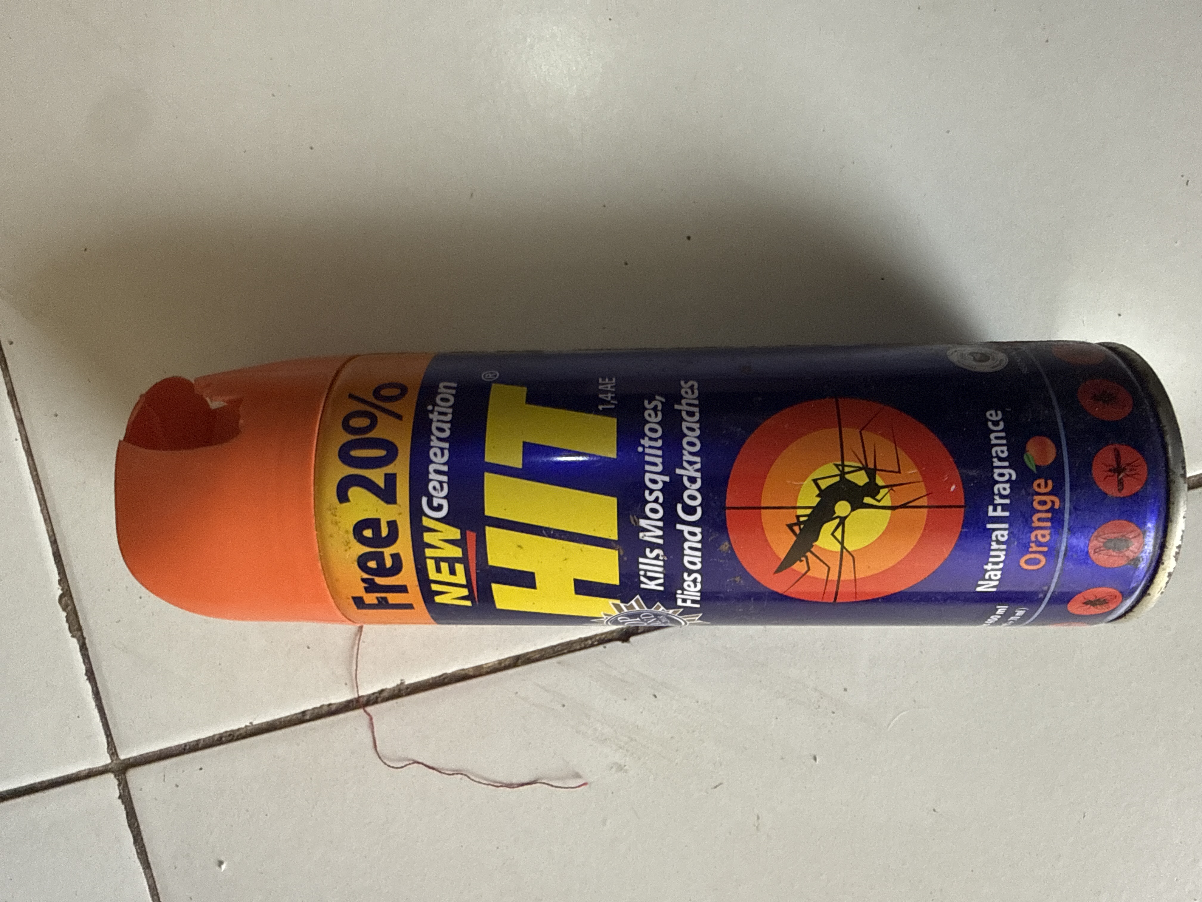 Dawa ya Mbu-HIT ndogo 400ML  Orange