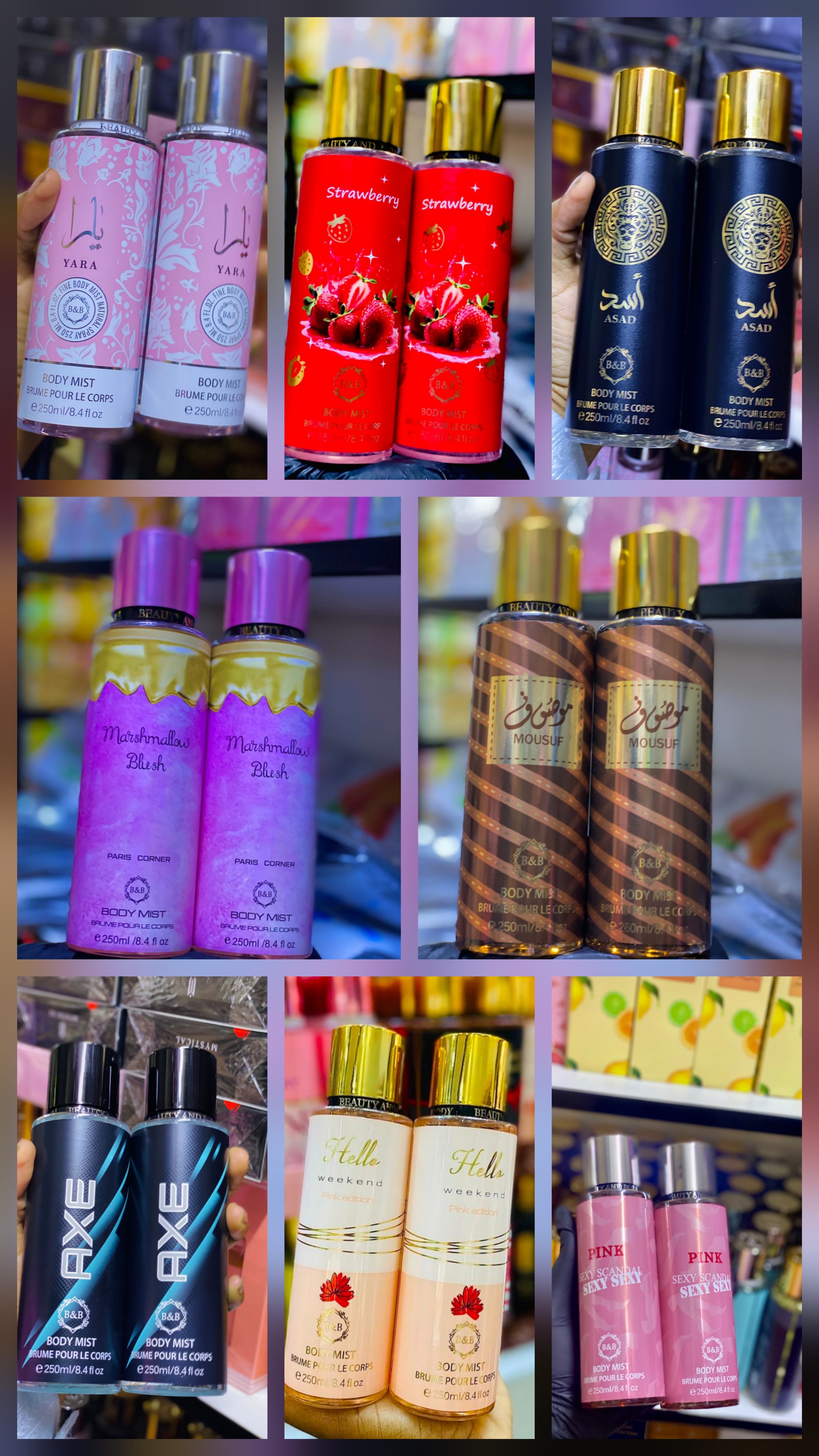 250 Mls Body Splash - Body Splash 