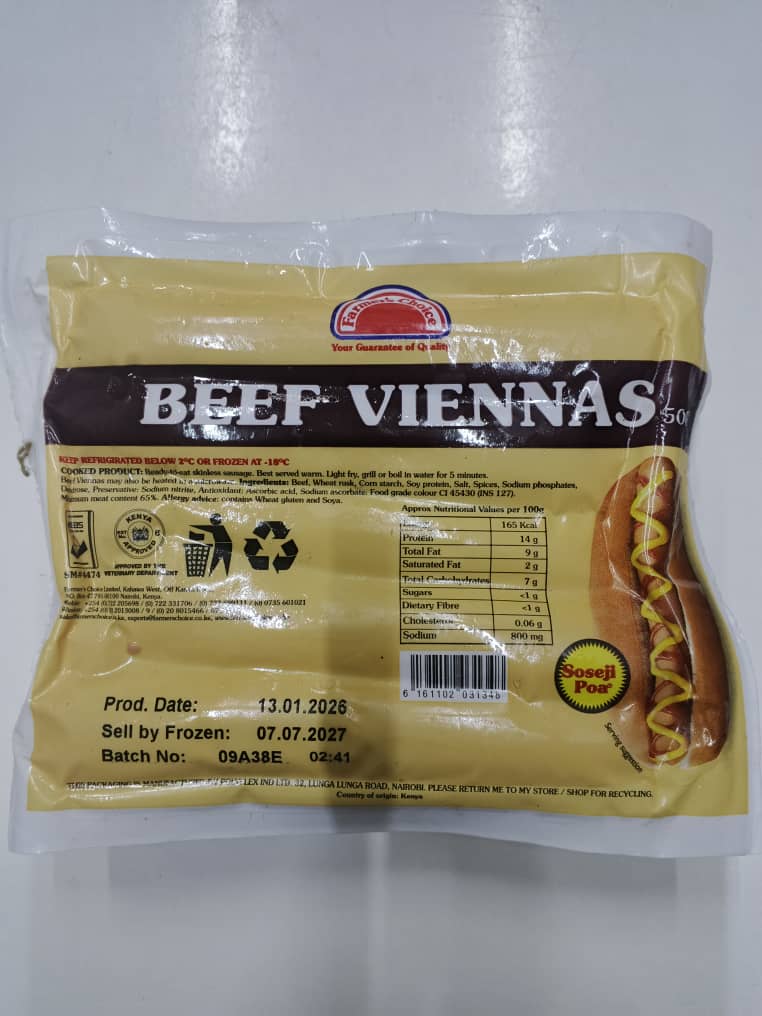 Saucage - BEEF VIENNAS Kenya