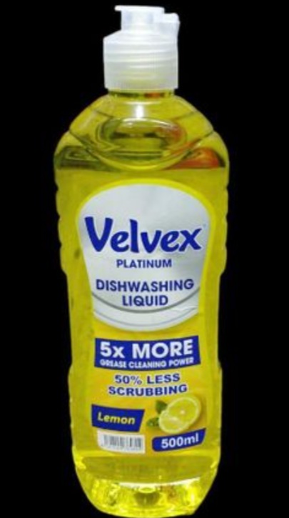 VELVEX LEMON SABUNI YA VYOMBO 500g